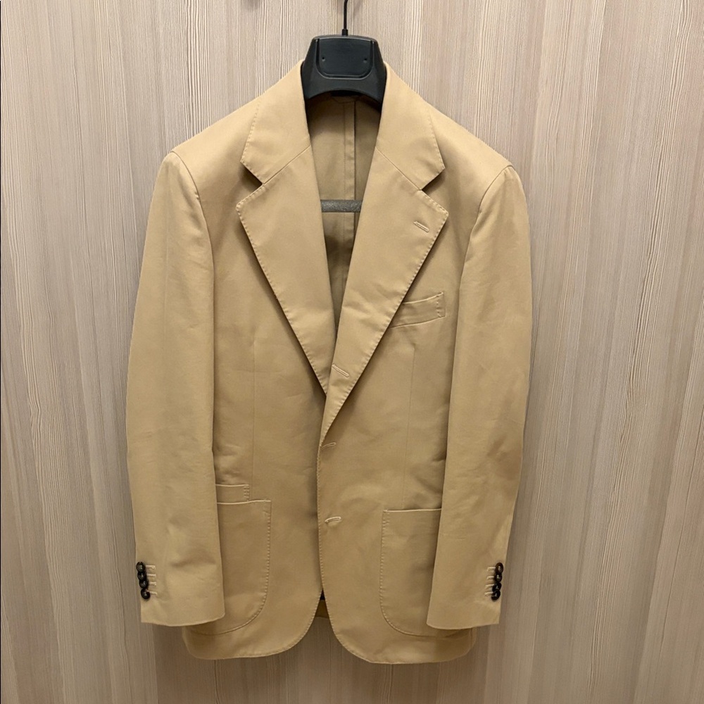 Drakes - Beige Tailored Blazer Jacket - Size 36 US (44 EU)